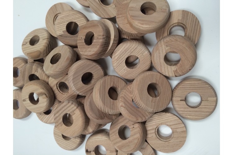 Bulk Bag of Pipe Rosette/ Covers – Wood-effect plastic – STR205B